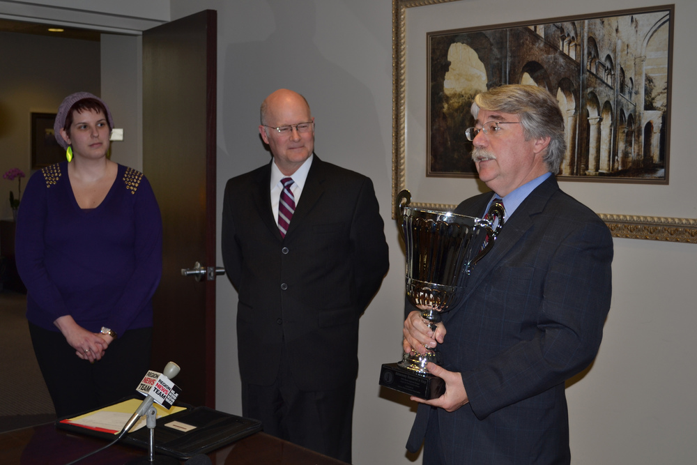 Attorney General Greg Zoeller Presented Trophy To BCC